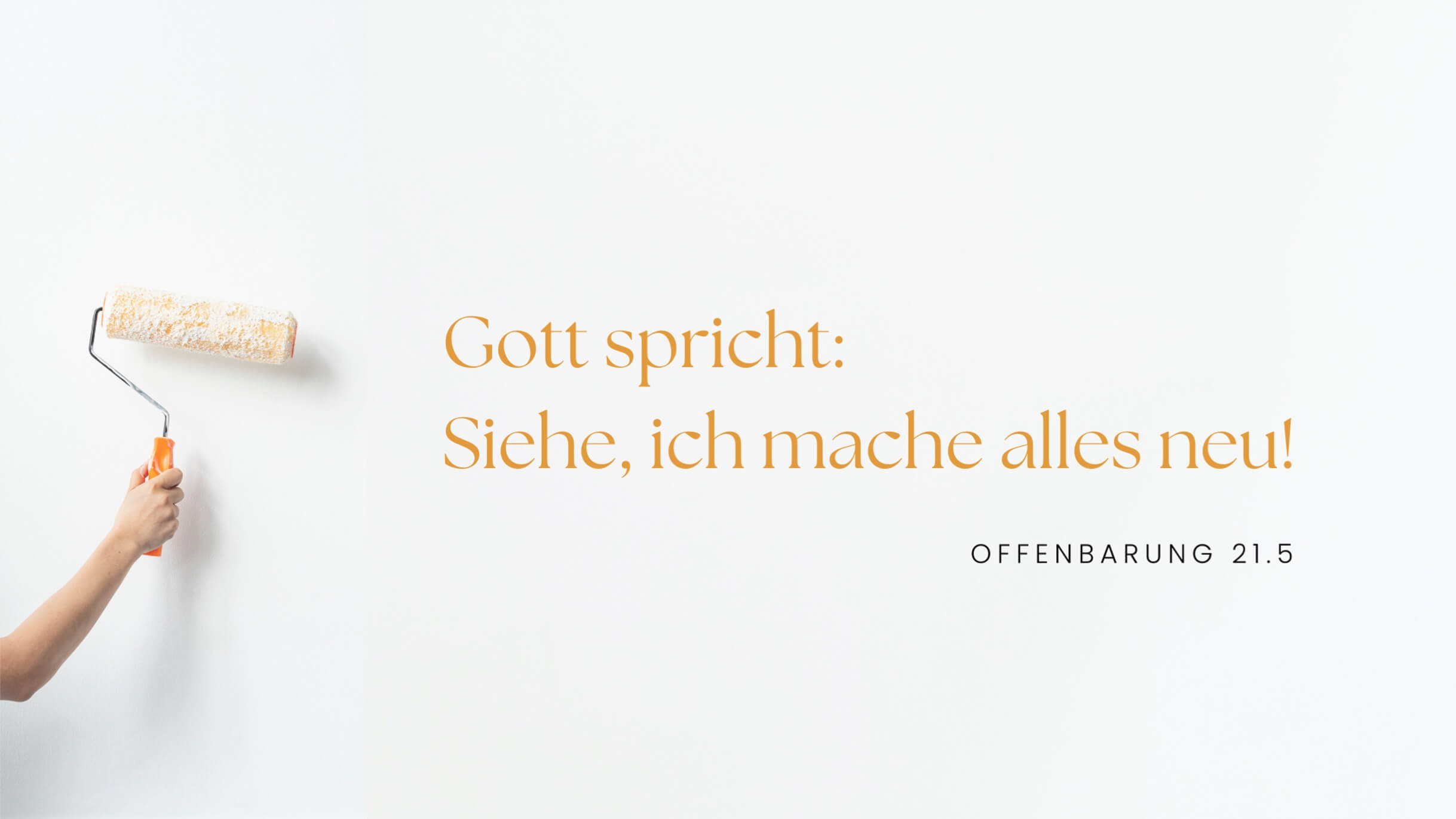 Ich mache alles neu